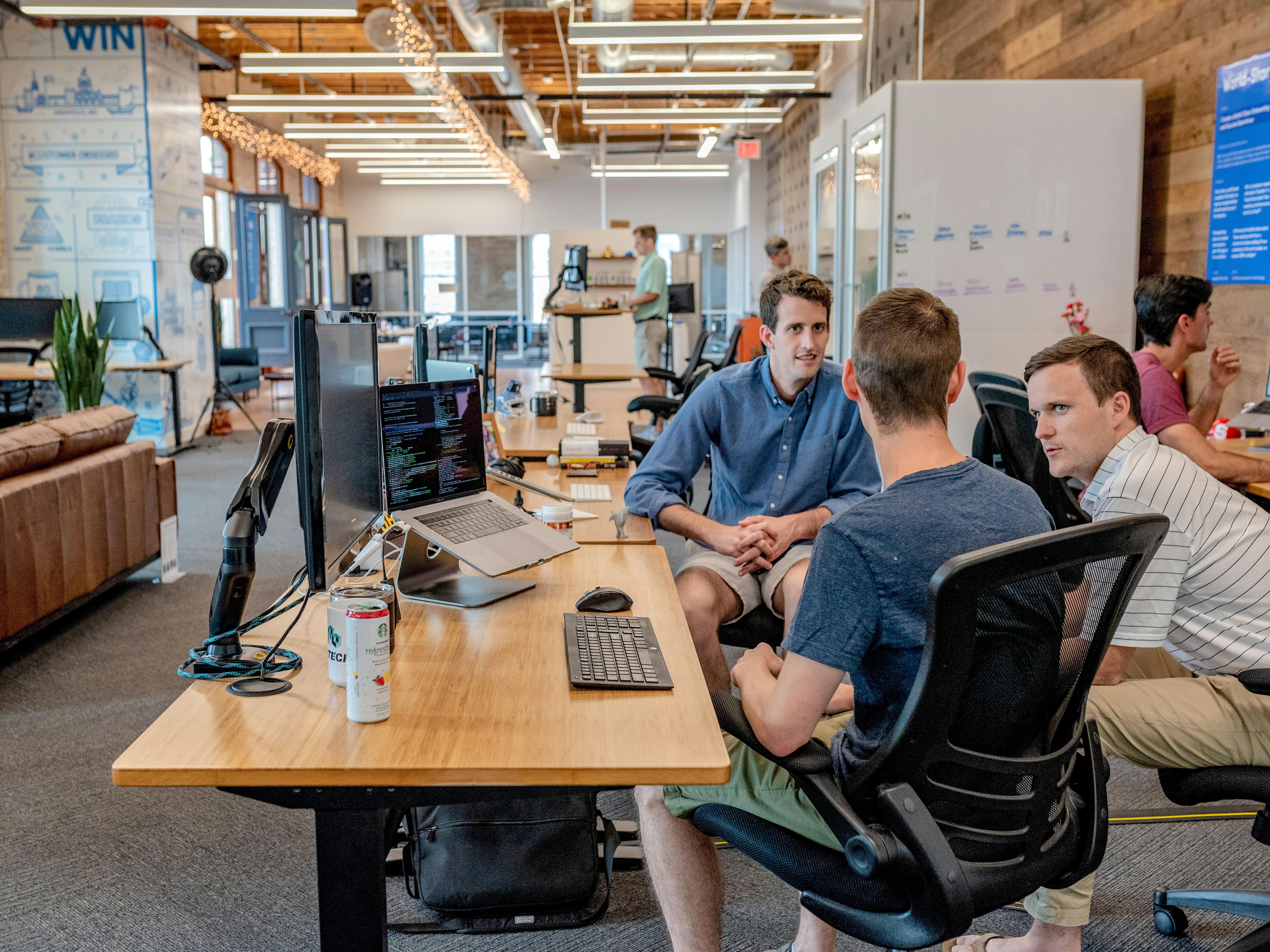 GreenTech team working together